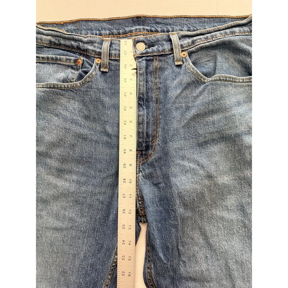 Levi's 505 Jeans Mens 36x30 Blue Medium Wash Regular Straight Denim Pants Casual